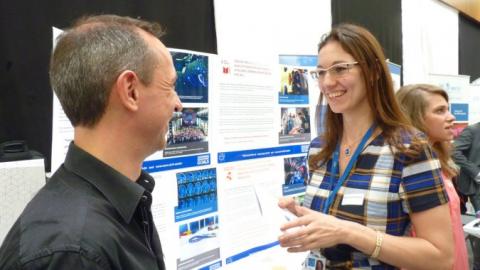 <p>CERN representatives engaging with visitors of G3iD Solution Fair (Photo: Alan Dean/G3ID)</p>